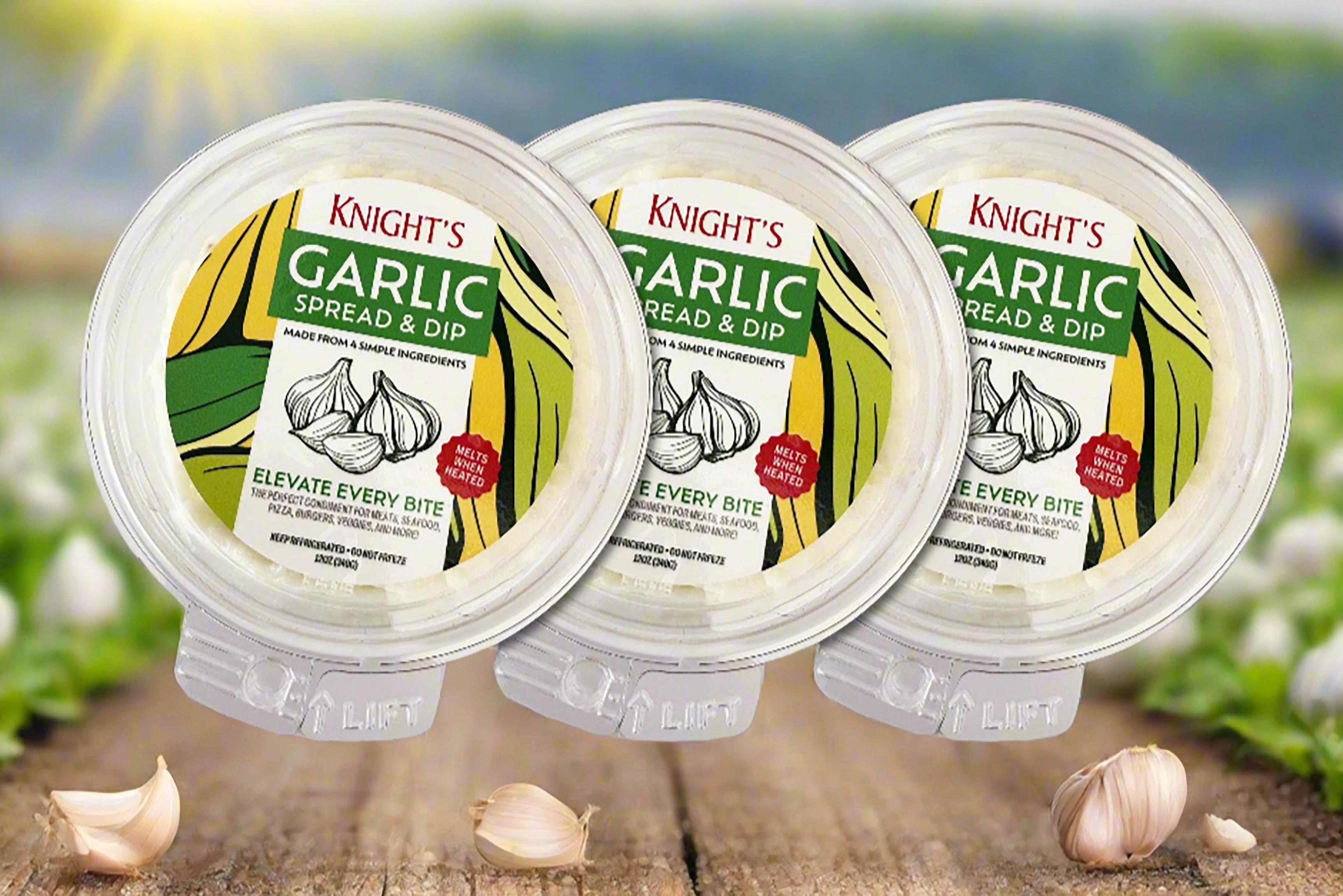 *BEST SELLER!   Value 3 Pack - 12oz. Knight's Original Garlic Spread & Dip