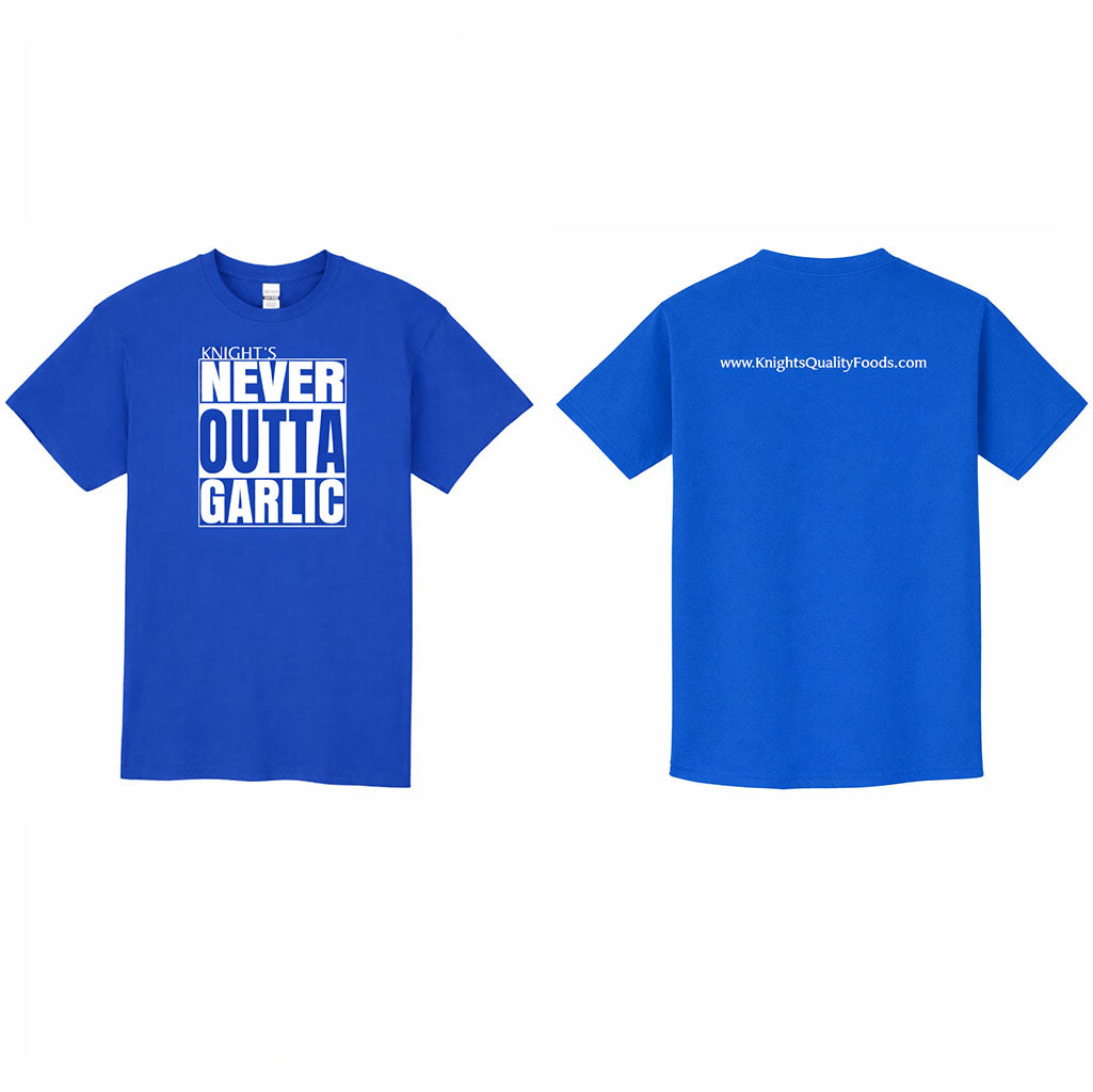Short Sleeve "Never Outta Garlic" T-Shirt