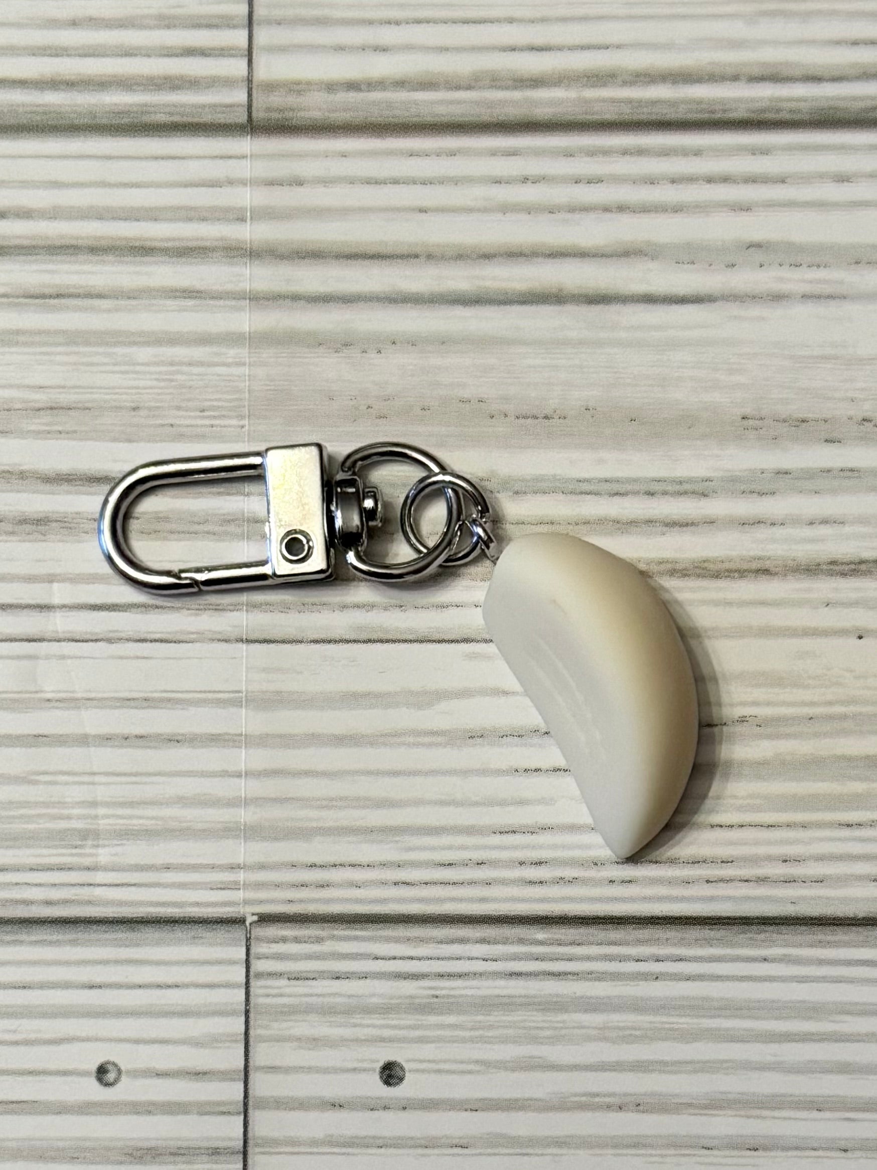 Garlic Clove Keychain