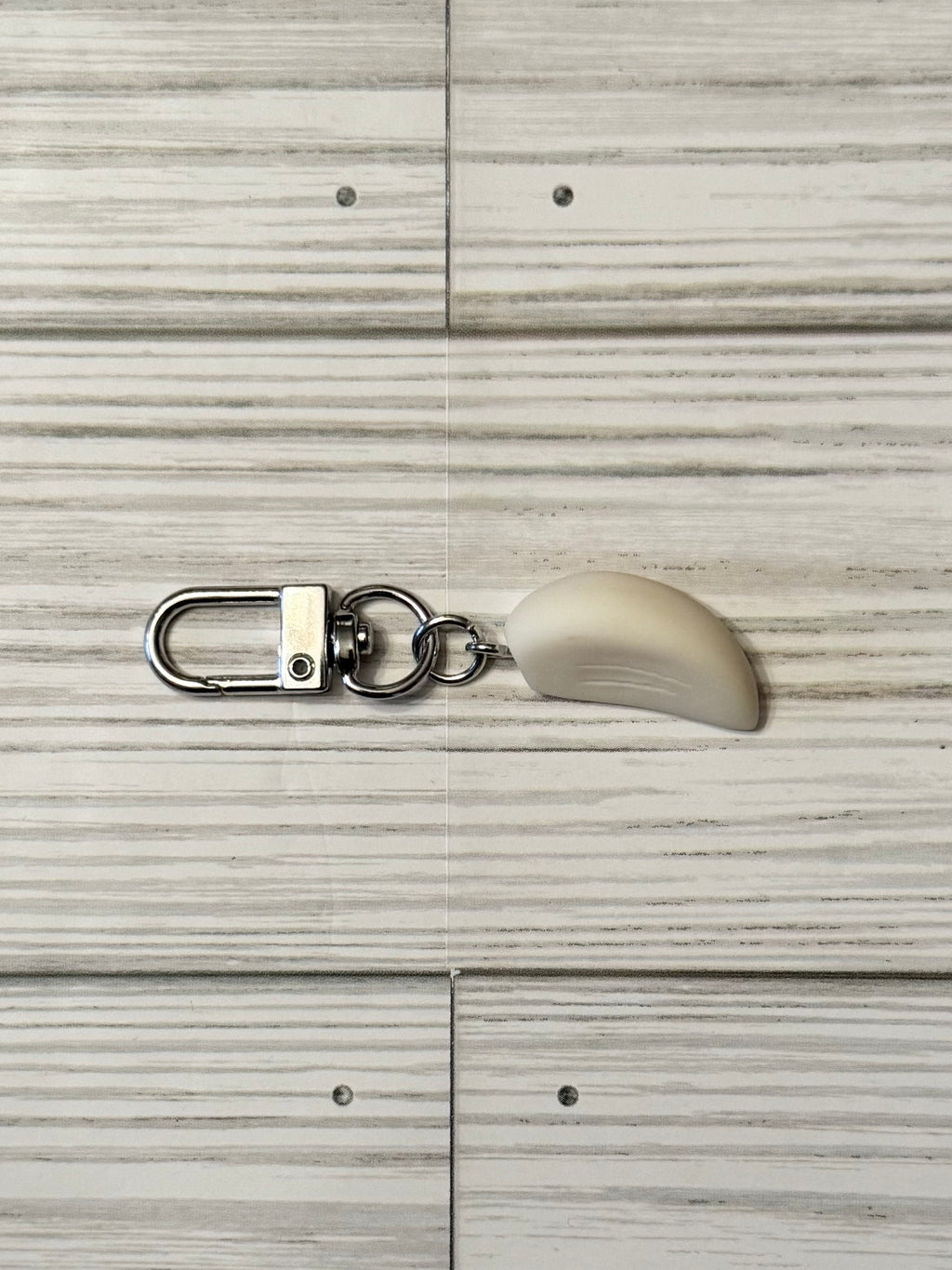 Garlic Clove Keychain