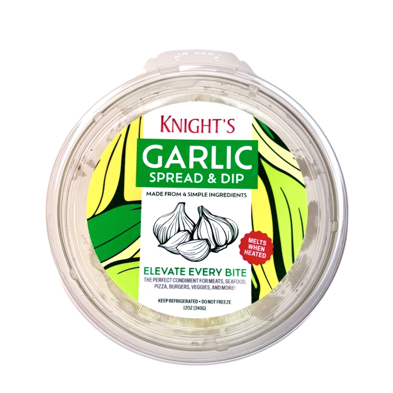 12oz. Premium Knight's Garlic Spread & Dip
