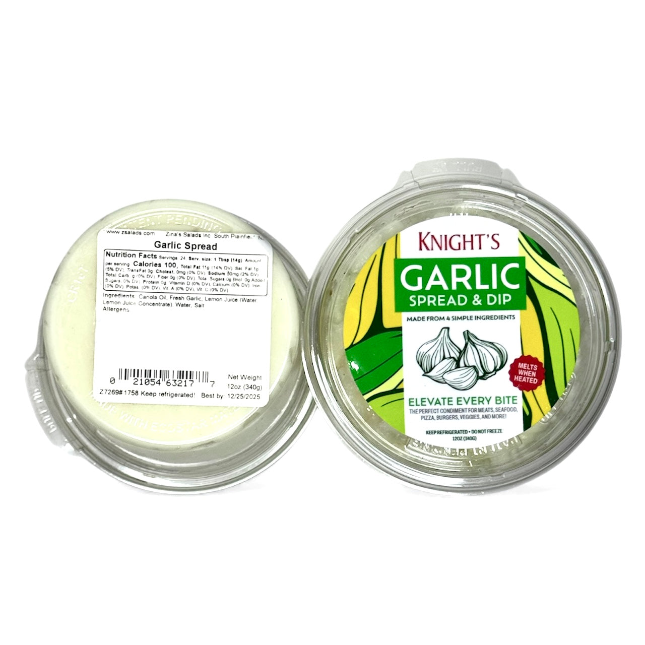 *TRENDING! Value 2 Pack - 12oz Knight's Original Garlic Spread