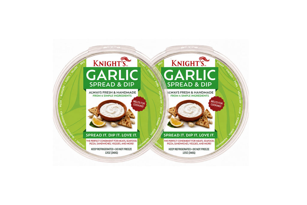 SALE! Value 2 Pack - 12oz Knight's Original Garlic Spread