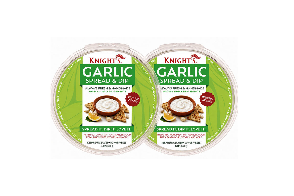 SALE! Value 2 Pack - 12oz Knight's Original Garlic Spread